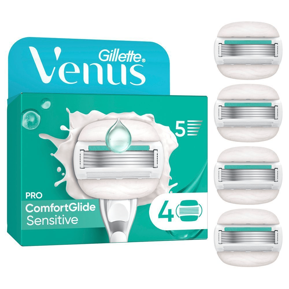 Bild: Gillette Venus Pro ComfortGlide Sensitive Damenrasierer mit einem Hauch von Aloe Vera 