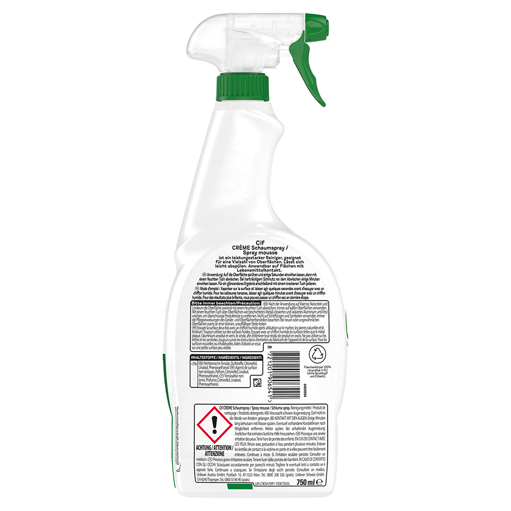 Bild: Cif Cleanboost Creme Schaumspray 