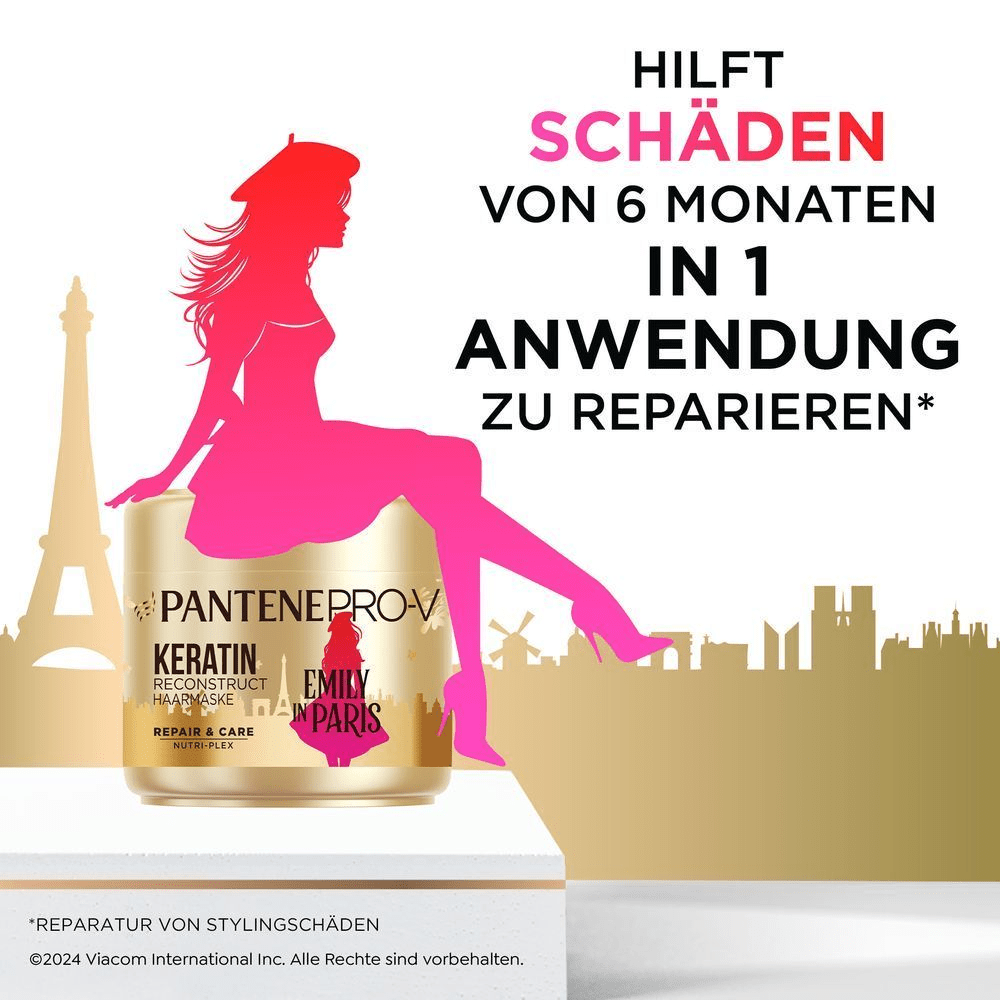 Bild: PANTENE PRO-V Pro-V x Moschino Repair & Care Keratin Reconstruct Haarmaske 