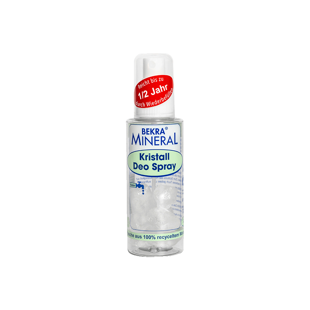 Bild: BEKRA Mineral Kristall Deo-Spray