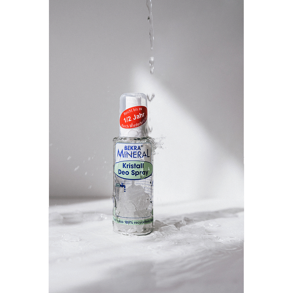 Bild: BEKRA Mineral Kristall Deo-Spray