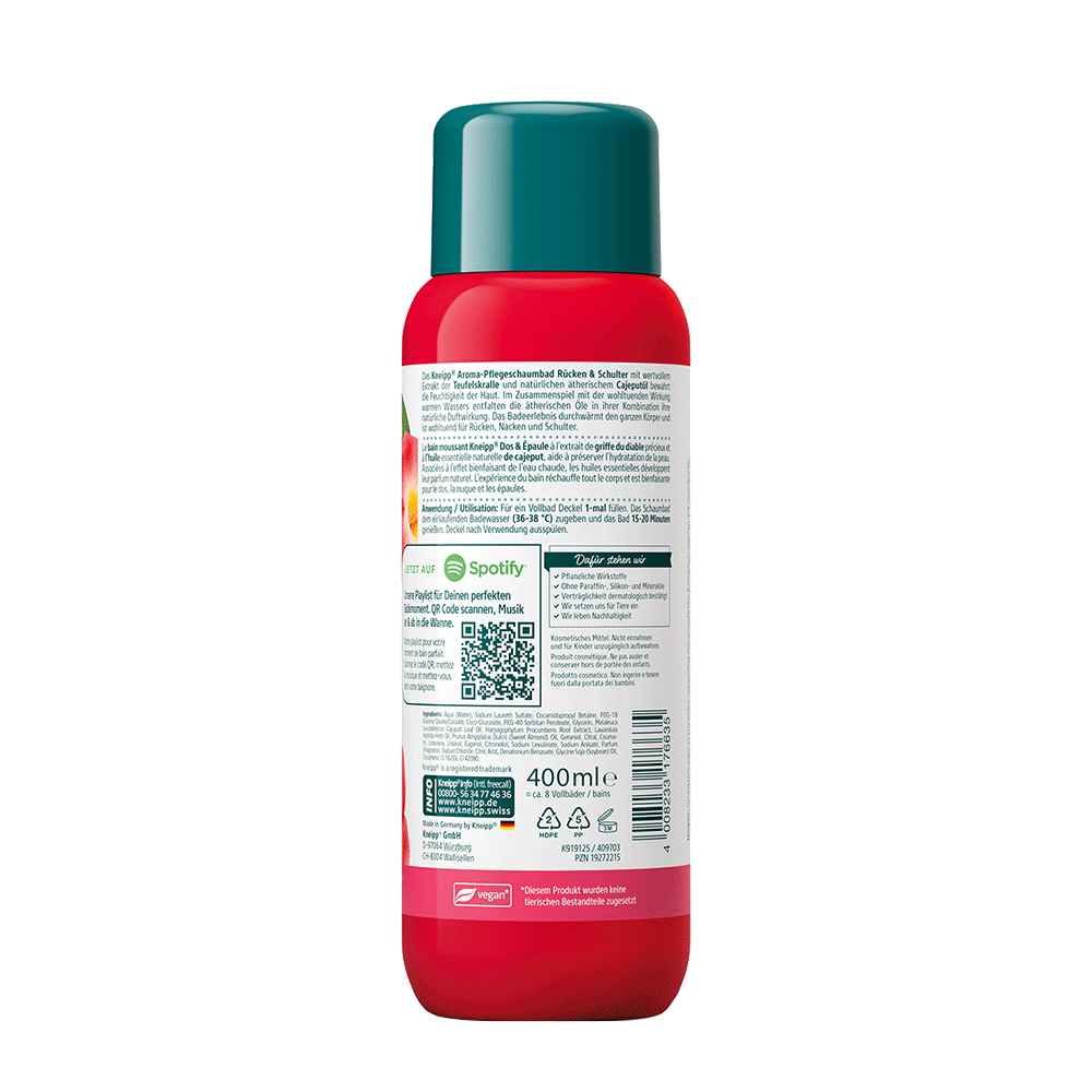 Bild: Kneipp Aroma-Pflegeschaumbad Rücken und Schulter 
