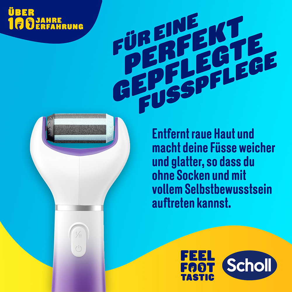 Bild: Scholl Expertcare 2in1 Elektrischer Hornhautentferner Entfernen und Polieren 