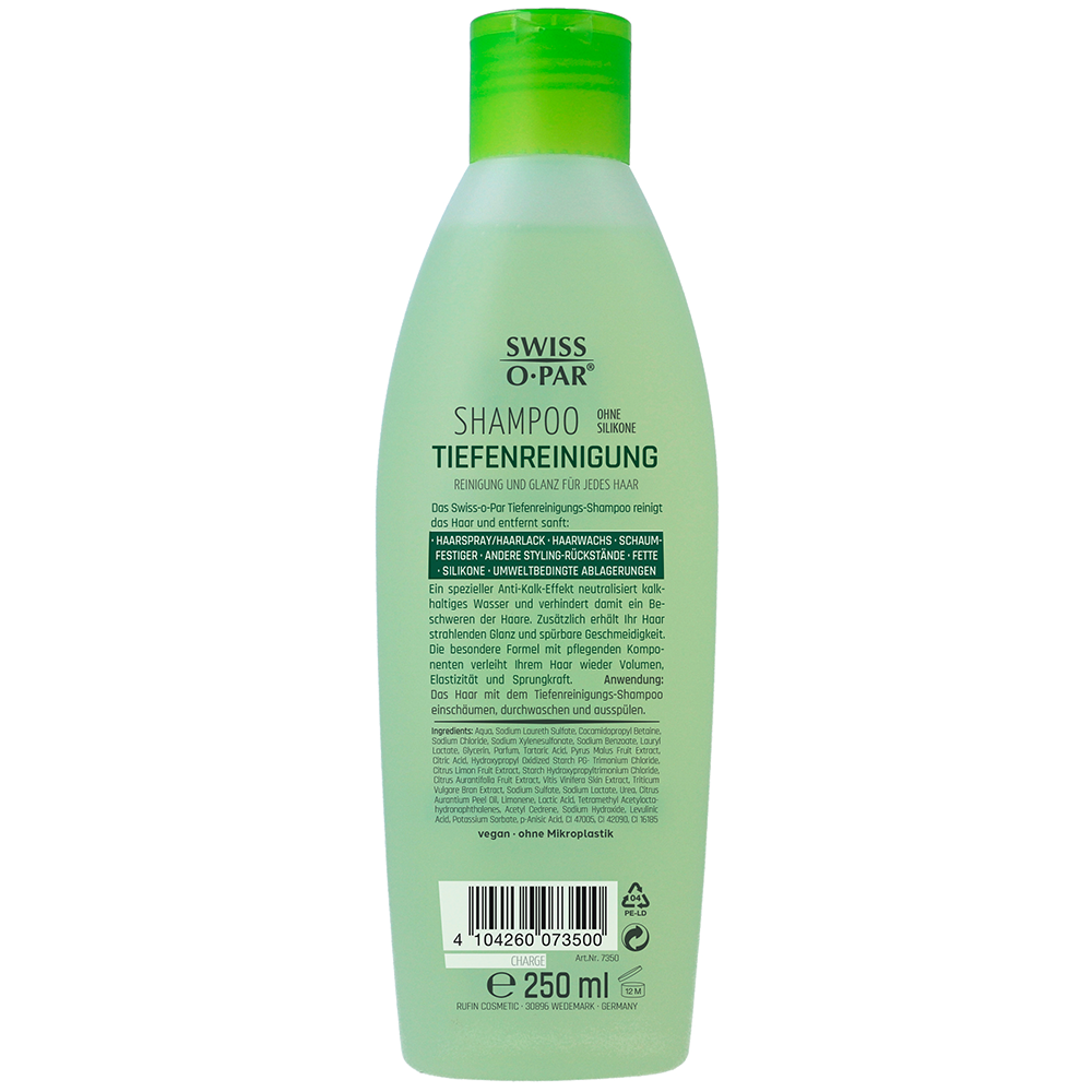 Bild: Swiss O Par Shampoo Tiefenreinigung