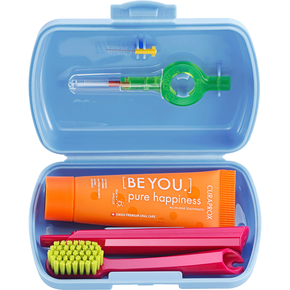 Bild: CURAPROX Travel Set Blau