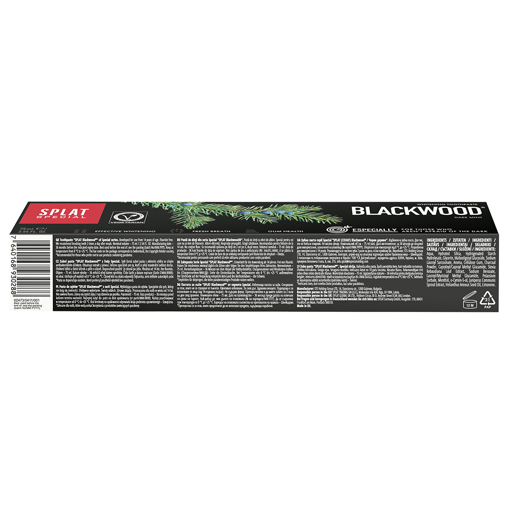 Bild: Splat Zahnpasta Blackwood