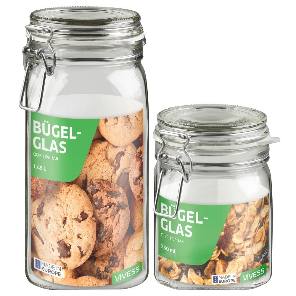 Bild: Vivess Bügelglas 750ml 