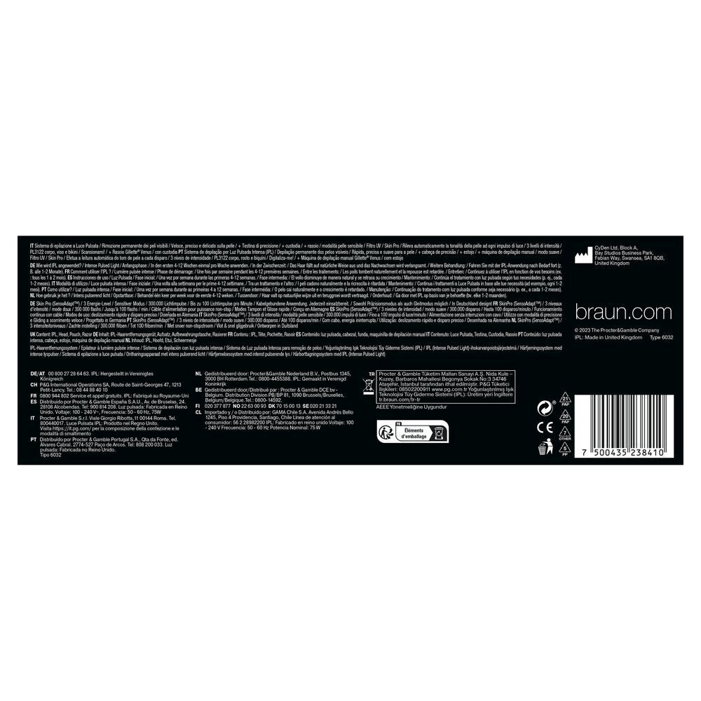 Bild: Braun IPL Silk·expert Pro 3, Haarentfernung für zuhause, PL3122