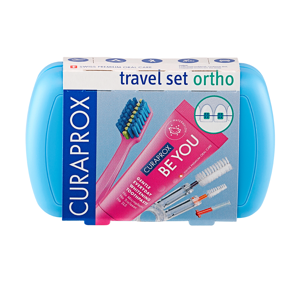 Bild: CURAPROX Travel Set Ortho Blau