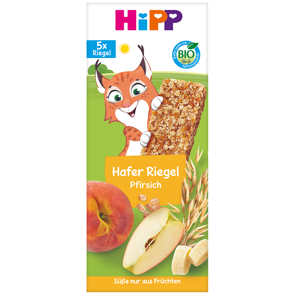 Bild: HiPP Hafer Riegel Pfirsich