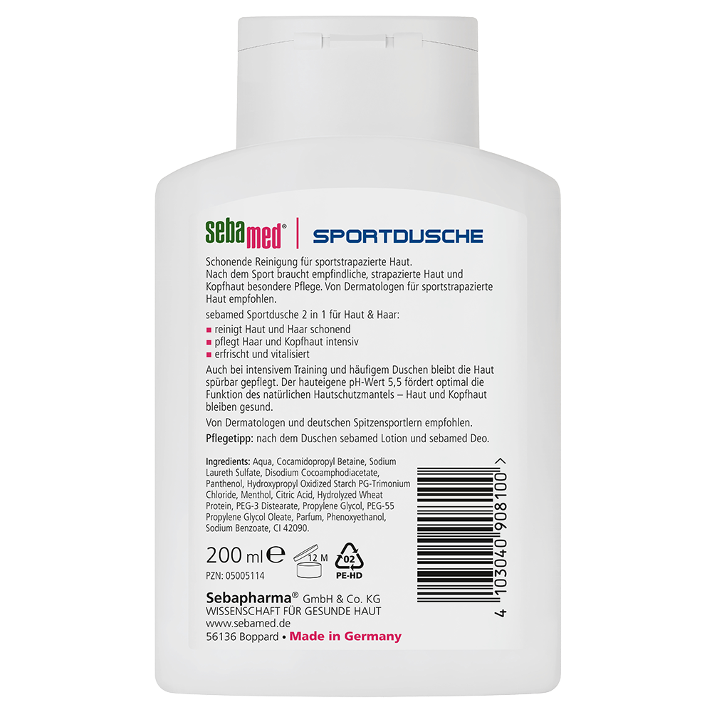 Bild: sebamed Sportdusche 2in1