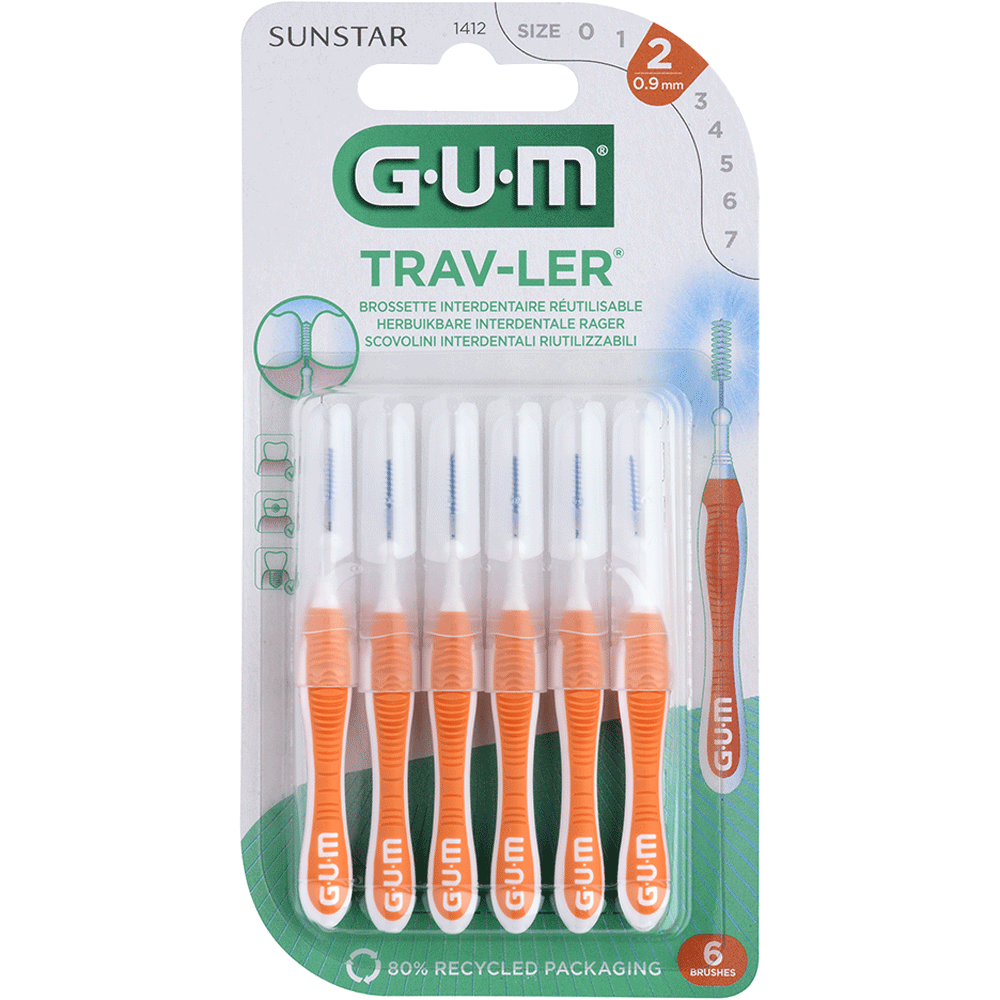 Bild: GUM TRAV-LER Interdentalbürste 0,9 mm