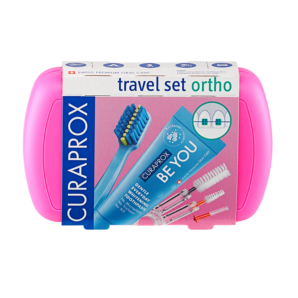 Bild: CURAPROX Travel Set Ortho Pink
