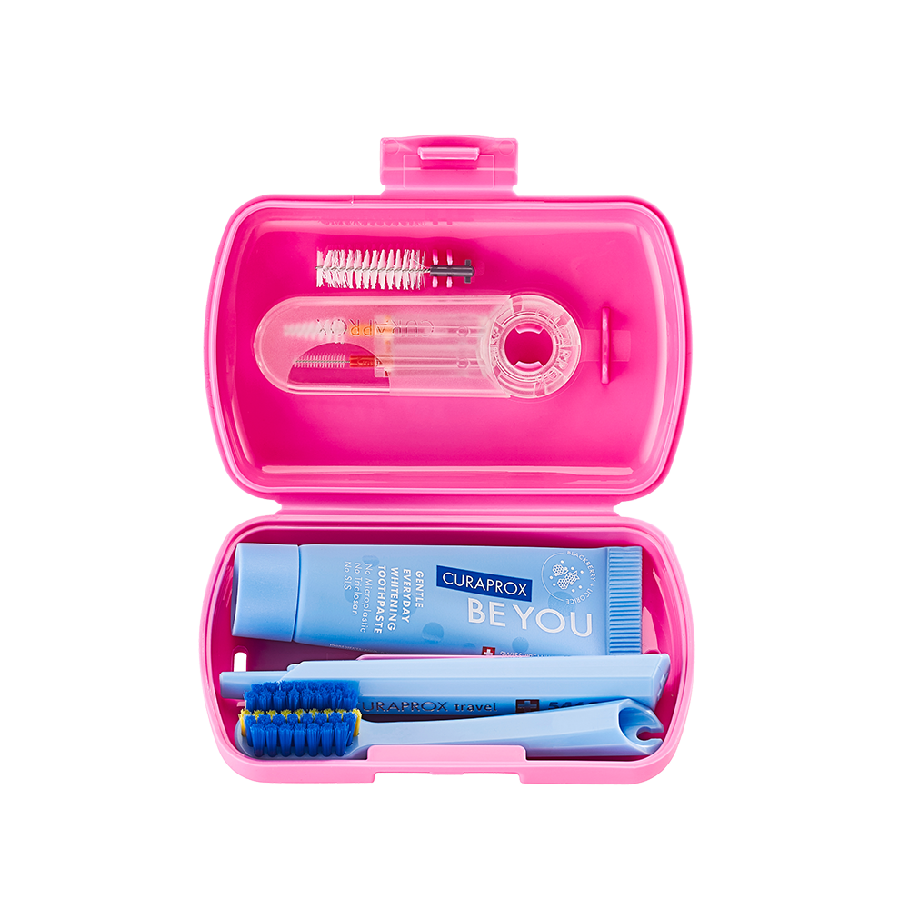 Bild: CURAPROX Travel Set Ortho Pink