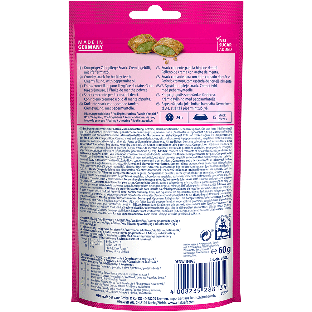 Bild: Vitakraft Crispy Crunch Dental Care mit Pfefferminöl