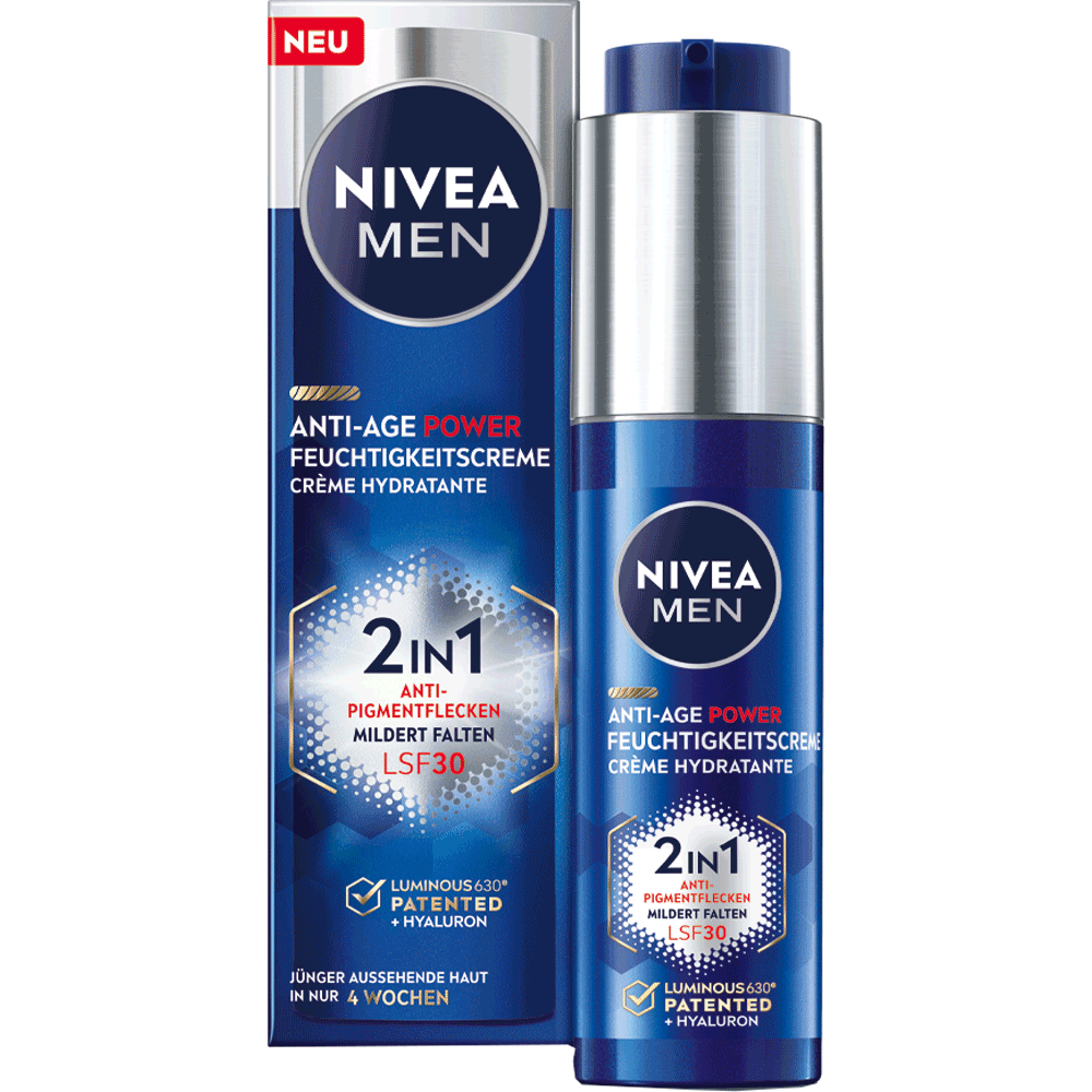 Bild: NIVEA MEN 2in1 Anti-Pigmentflecken Anti-Age Power Feuchtigkeitscreme