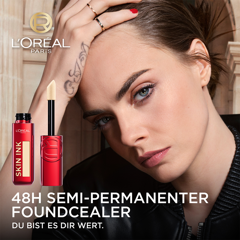 Bild: L'ORÉAL PARIS Infaillible Skin Ink Foundcealer 140
