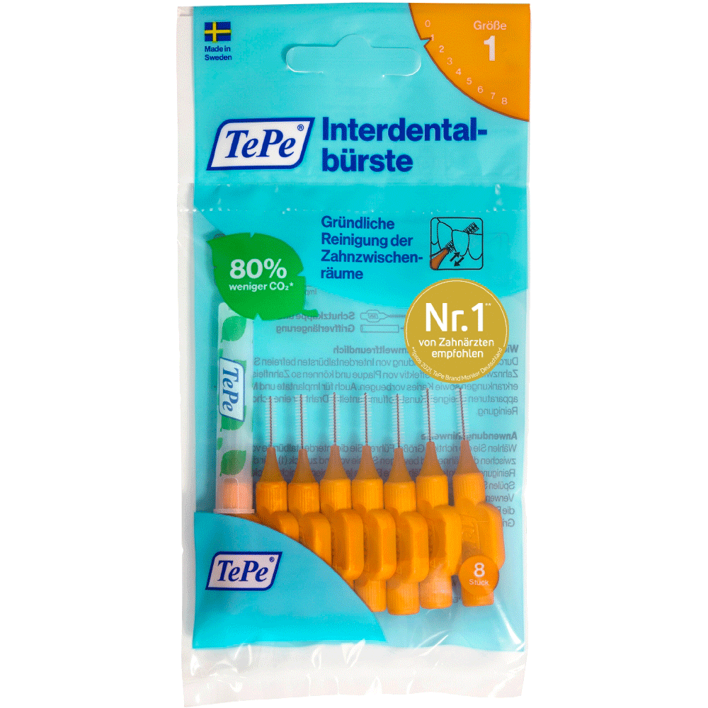 Bild: TePe Interdentalbürsten orange 0.45mm