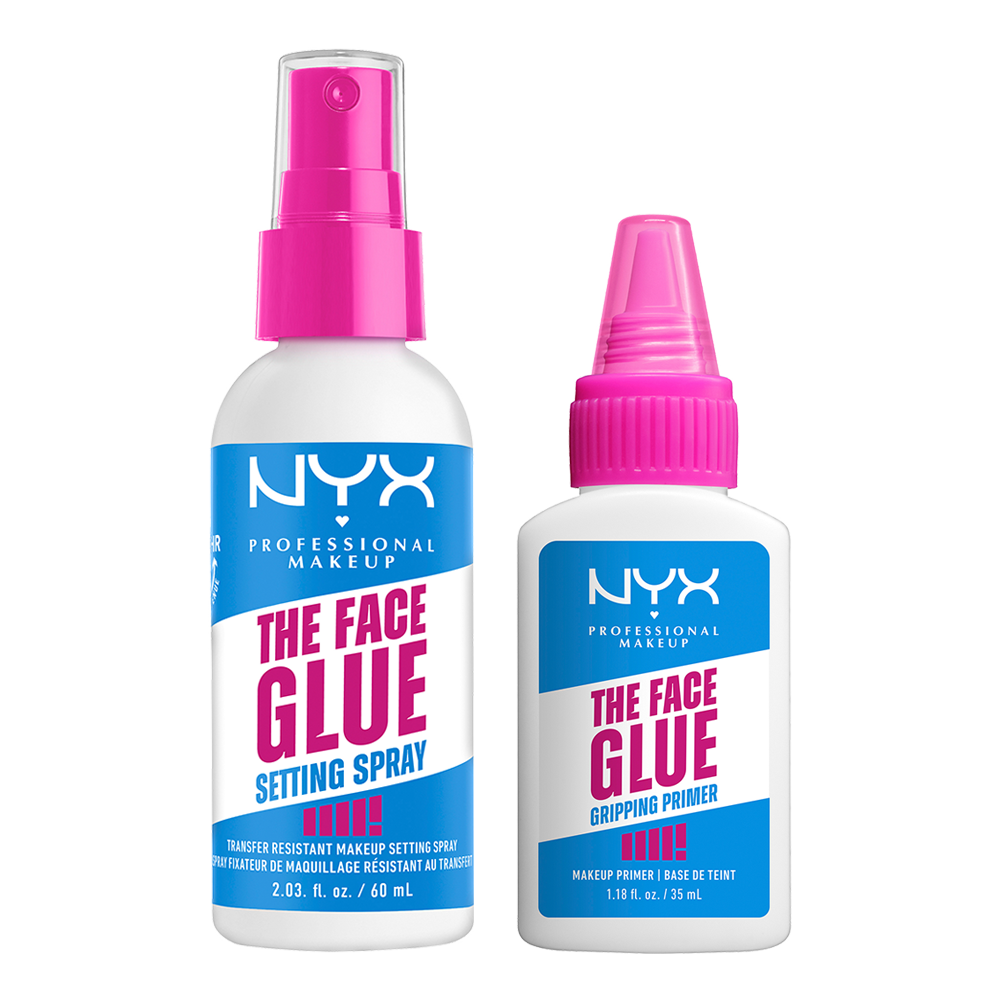 NYX The Face Glue Setting Spray & Primer – langanhaltendes Make-up-Finish mit Grip-Effekt für perfektes Styling.