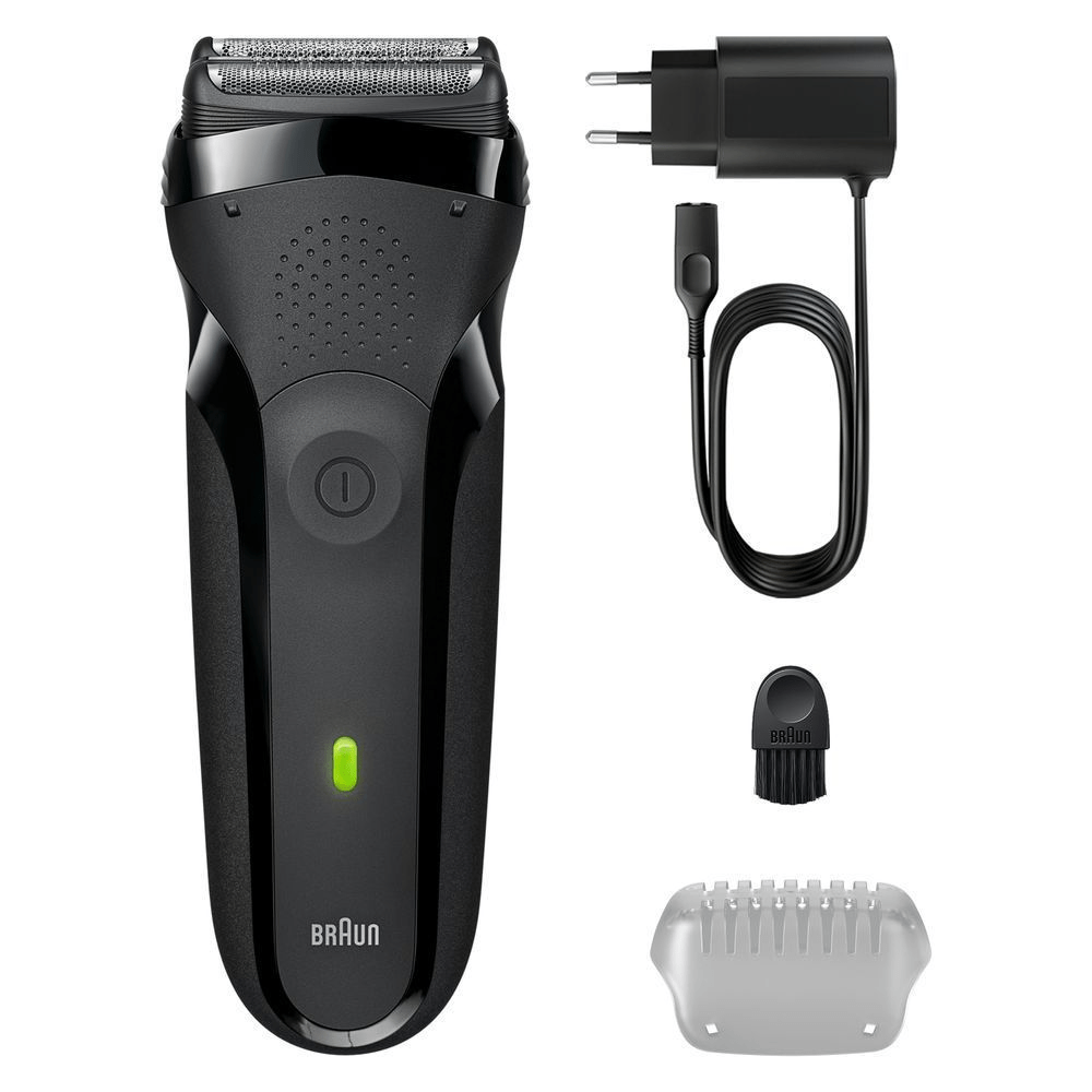 Bild: Braun Series 3 Elektrorasierer, Trockenrasierer, 300s, Grau