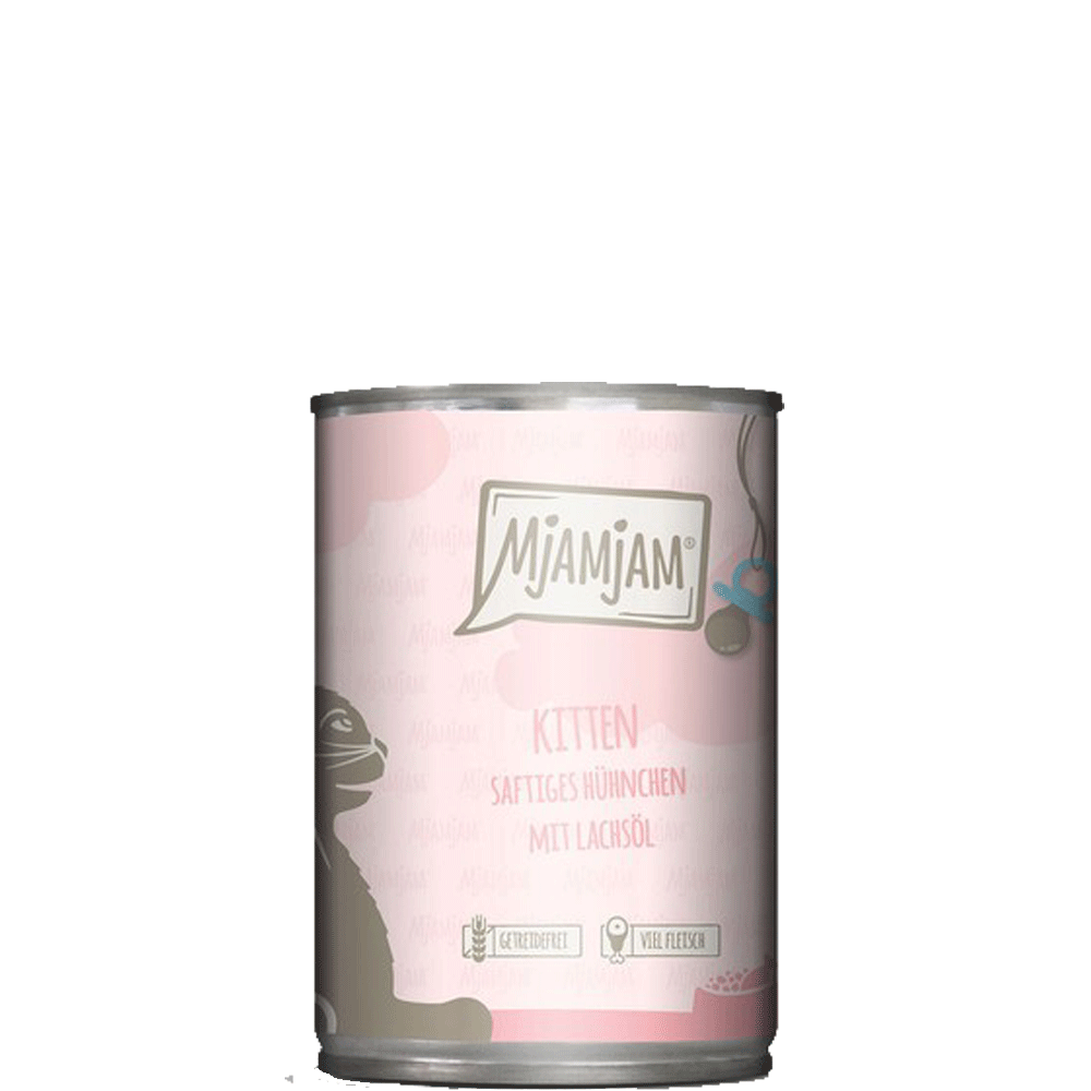 Bild: Mjamjam Kitten saftiges Hühnchen mit Lachsöl