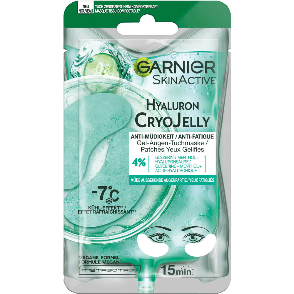 Bild: GARNIER SKIN ACTIVE Cryo Jelly Gel-Augen-Tuchmaske