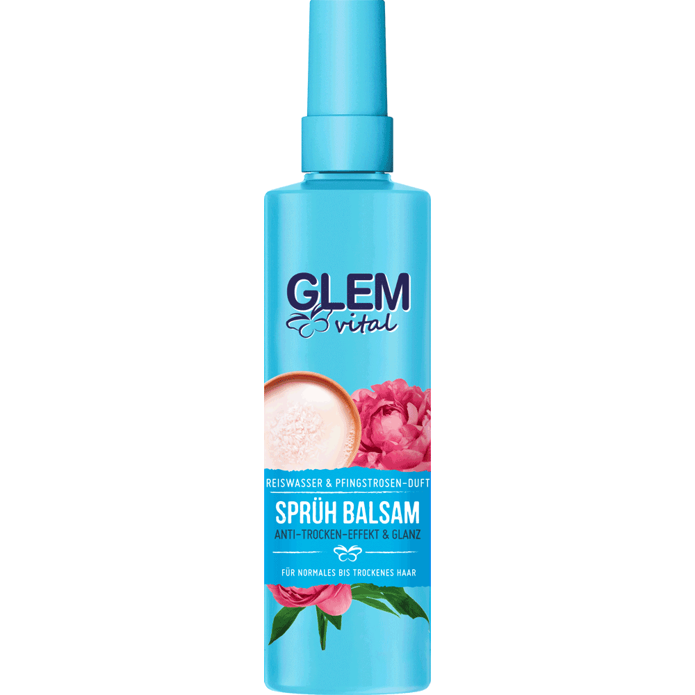 Bild: GlemVital Sprüh Balsam Reiswasser & Pfingstrose