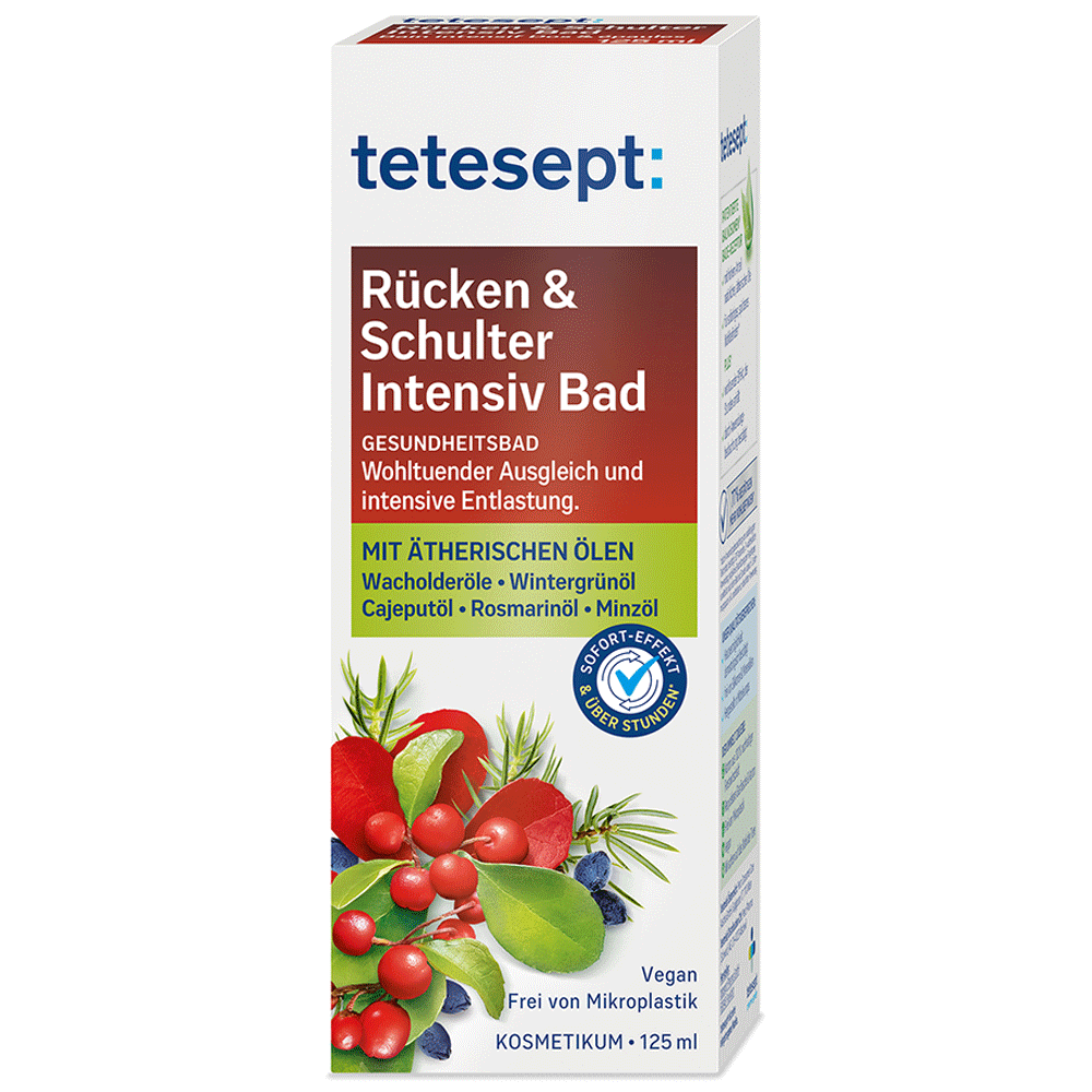 Bild: tetesept: Gesundheitsbad Rücken & Schulter Intensiv Bad