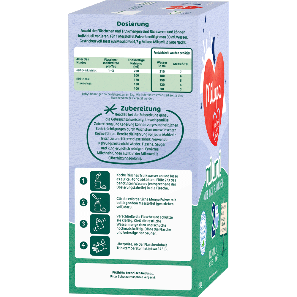 Bild: Milupa Milumil Gute Nacht Fläschchen