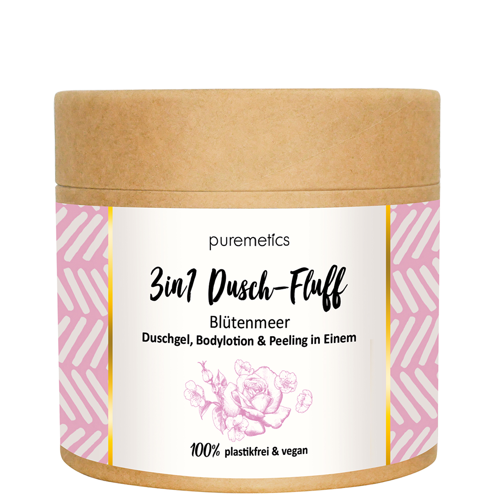 Bild: puremetics 3in1 Dusch Fluff Blütenmeer