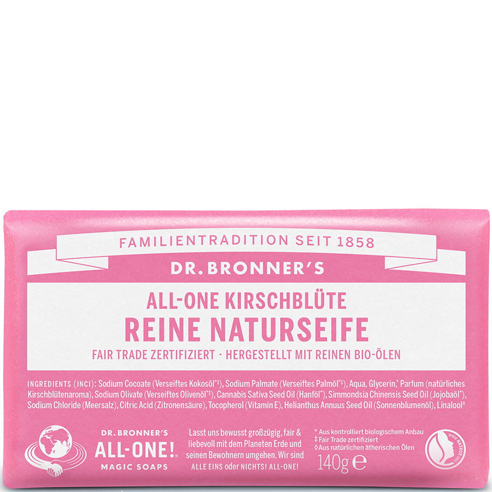 Bild: Dr. Bronner's Seifenstück Kirschblüte