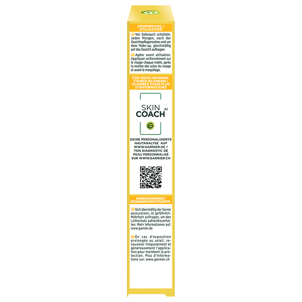 Bild: GARNIER SKIN ACTIVE Vitamin C Sonnenfluid LSF 50+