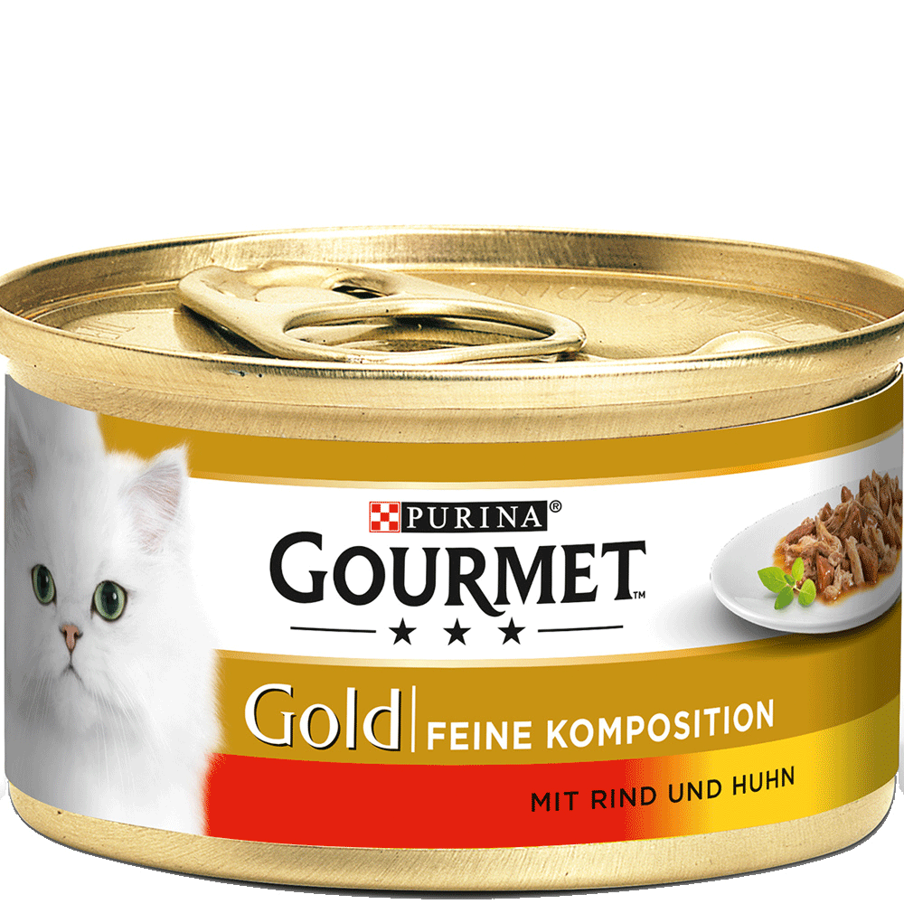 Bild: GOURMET Gold Komposition Rind & Huhn Katzenfutter