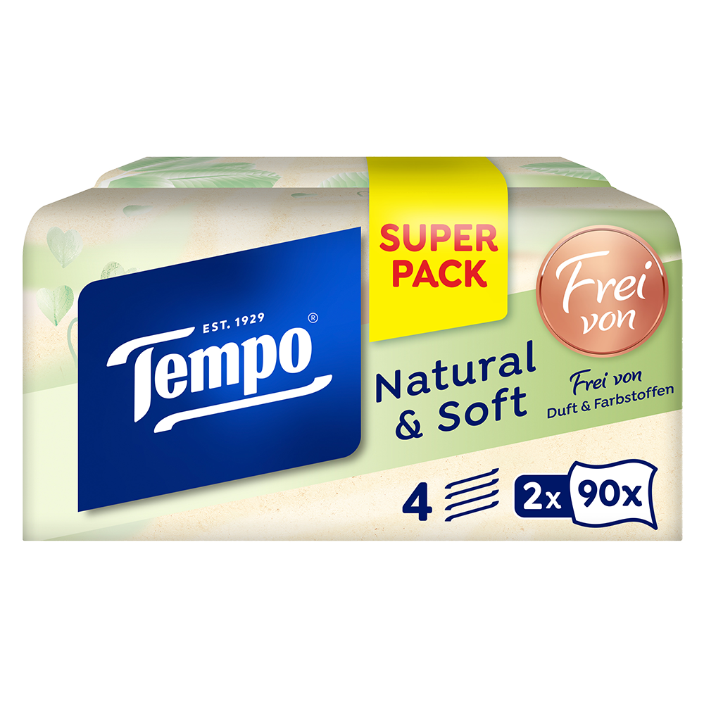 Bild: Tempo Taschentücher Duo Box Natural