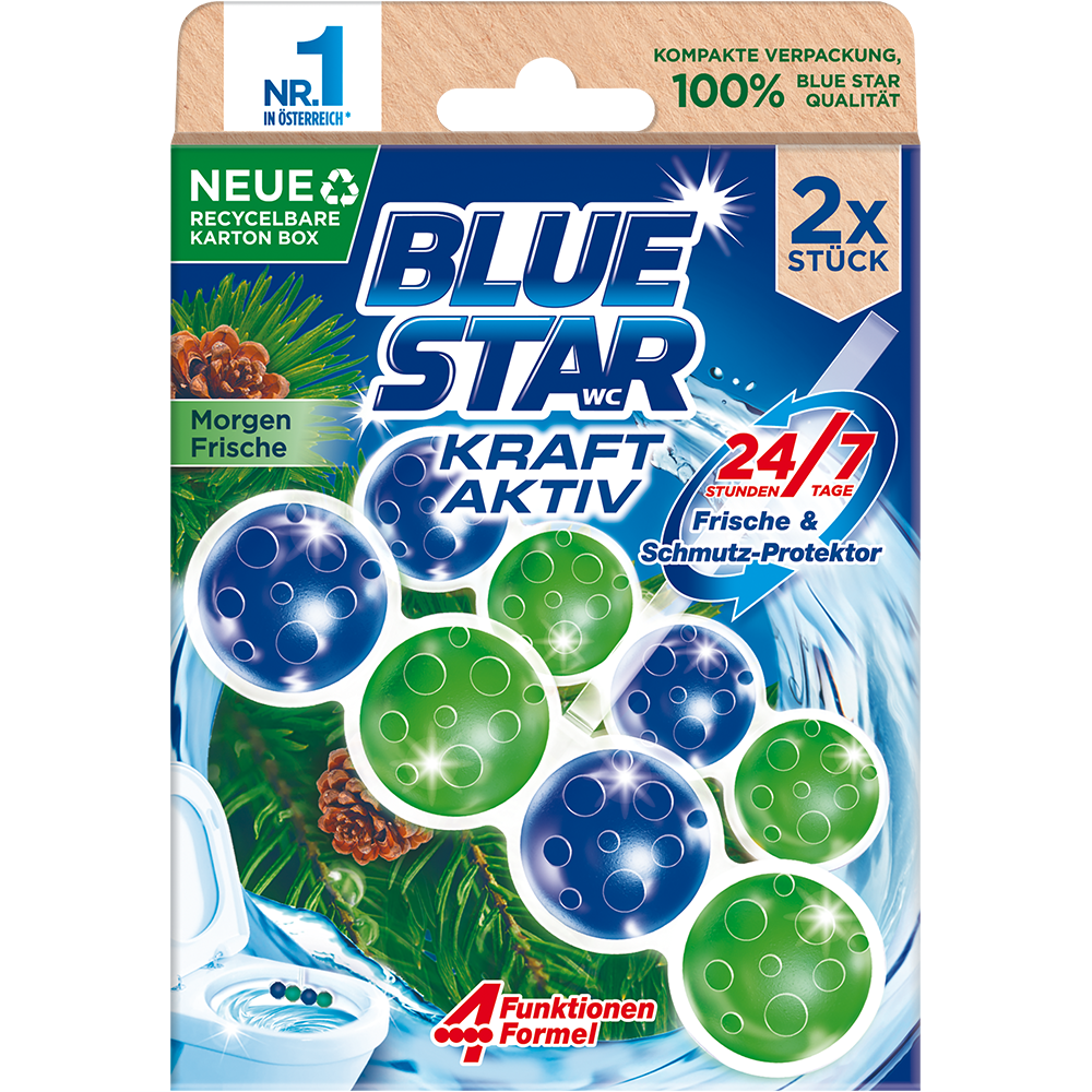 Bild: Blue Star Kraft Aktiv WC-Steine Morgen Frische 