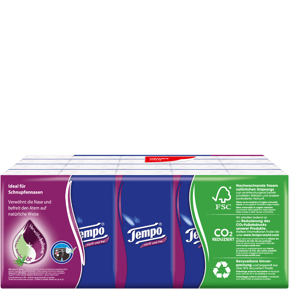 Bild: Tempo Taschentücher sanft und frei