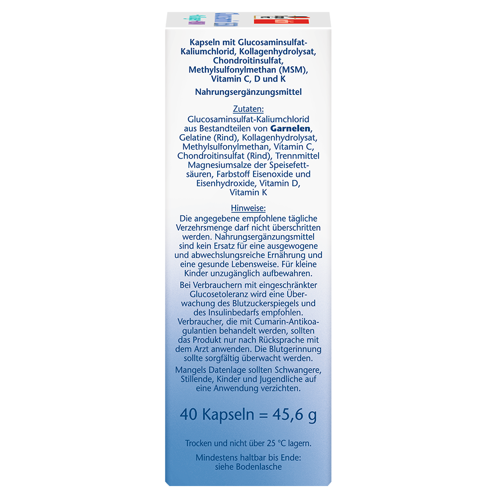 Bild: DOPPELHERZ Glucosamin 1550 + Kollagen + MSM + Vitamin C