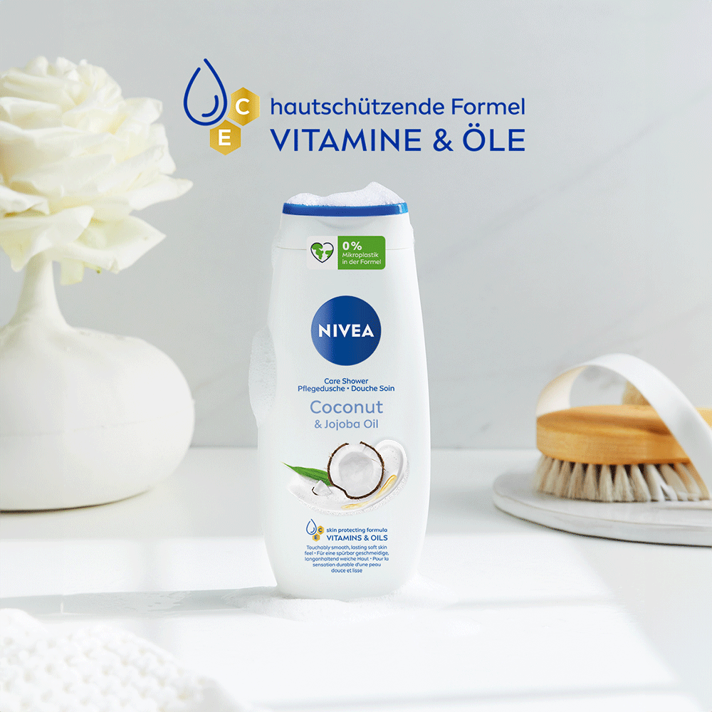 Bild: NIVEA Pflegedusche Kokosnuss und Jojoba Öl