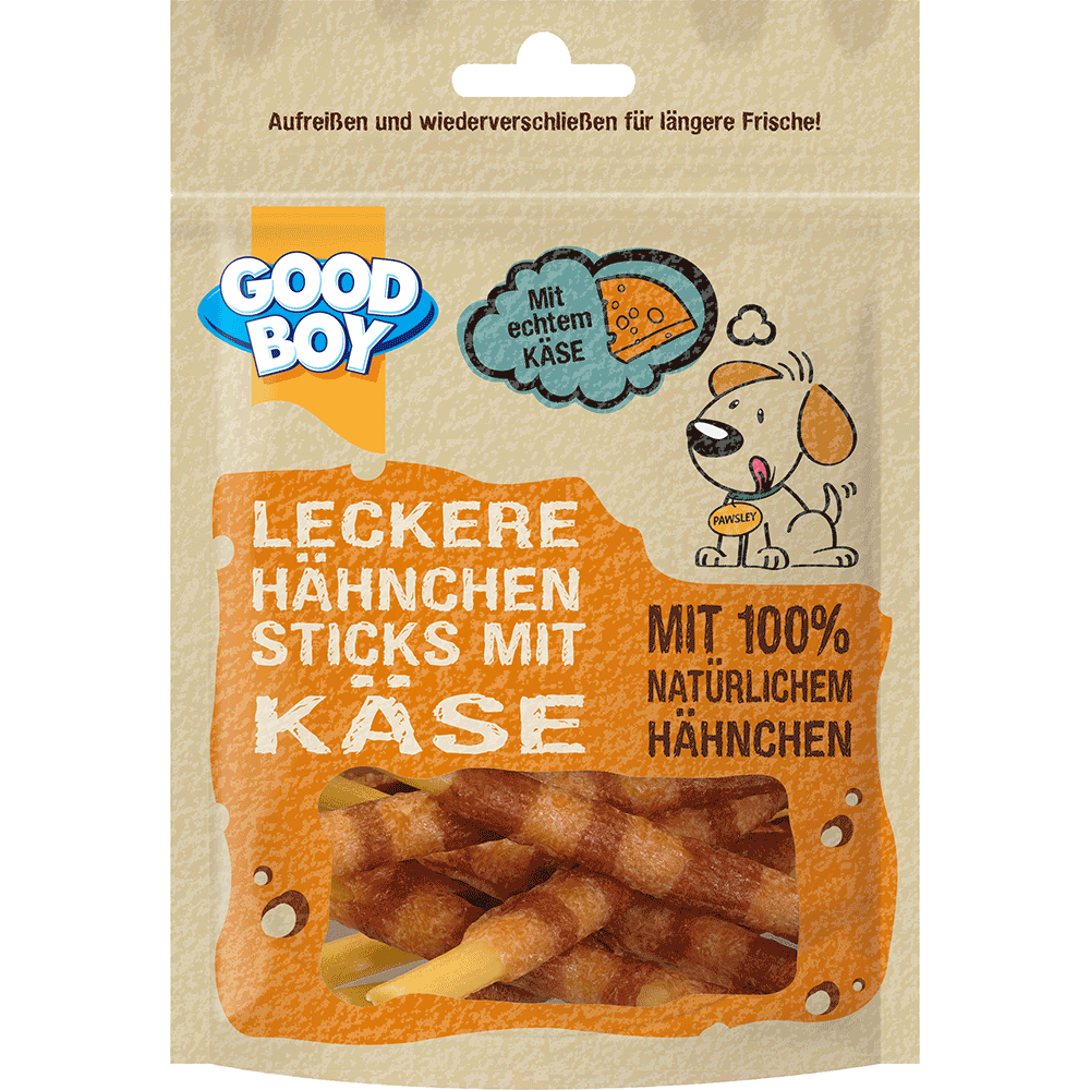 Bild: GOOD BOY Leckere Hähnchen Sticks mit Käse