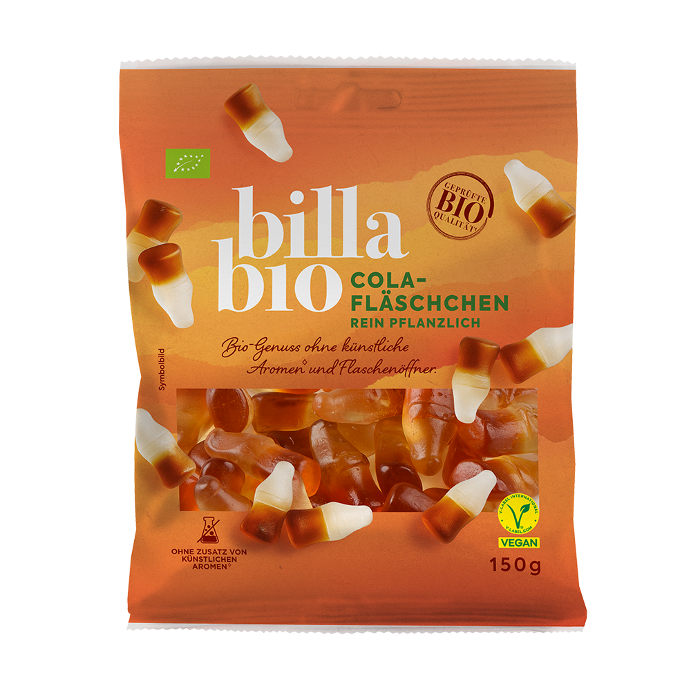 Bild: Billa Bio Cola Fläschchen 