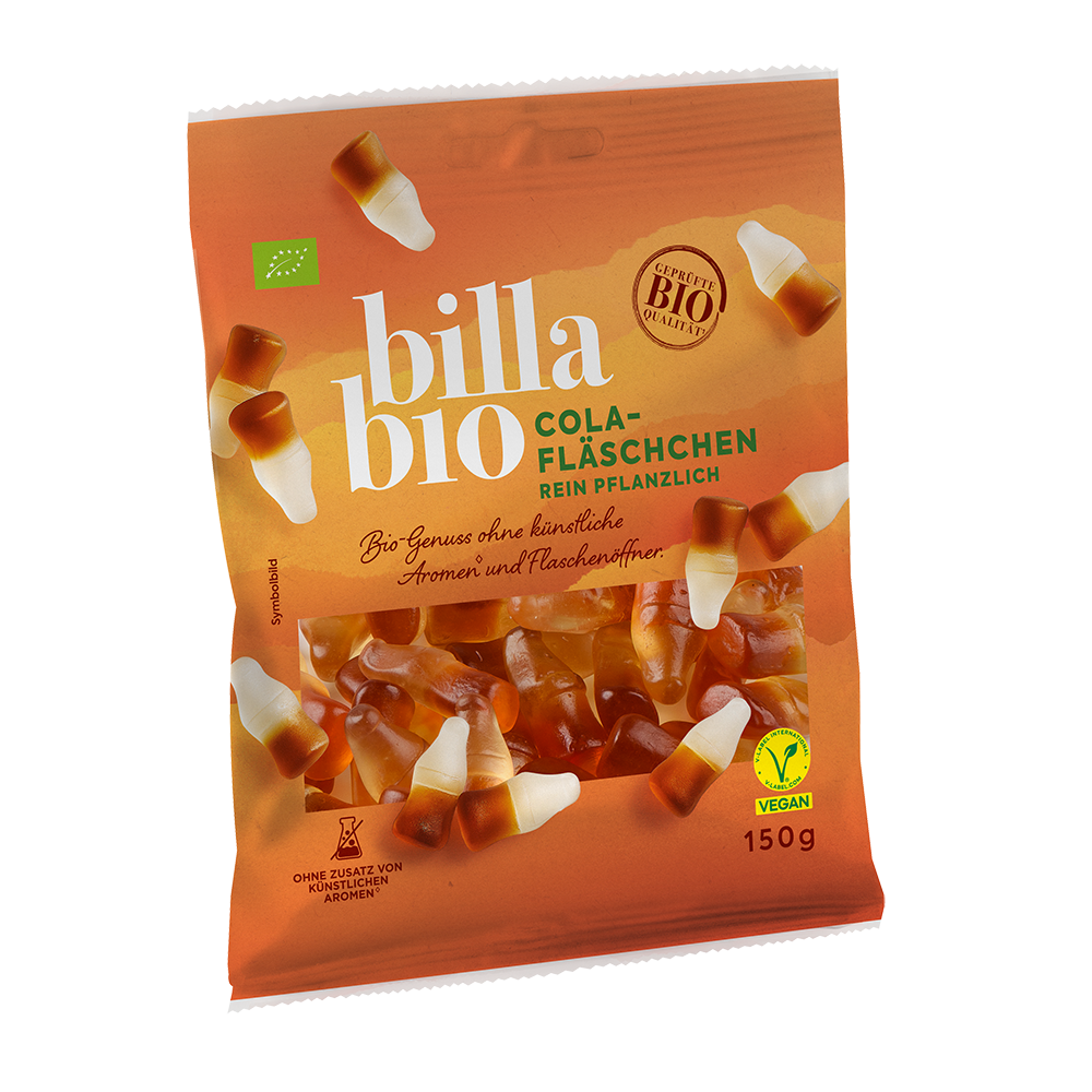 Bild: Billa Bio Cola Fläschchen 