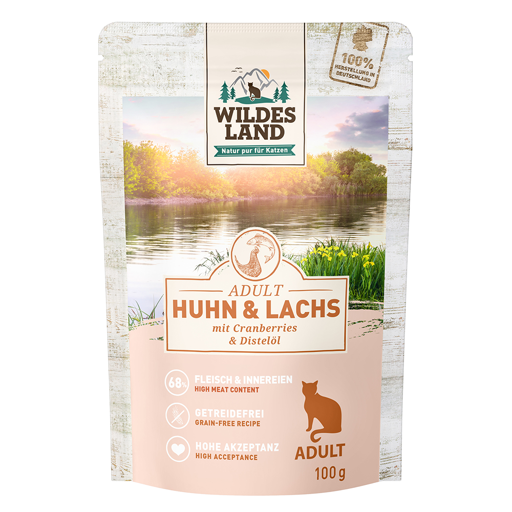 Bild: Wildes Land Huhn und Lachs mit Cranberries