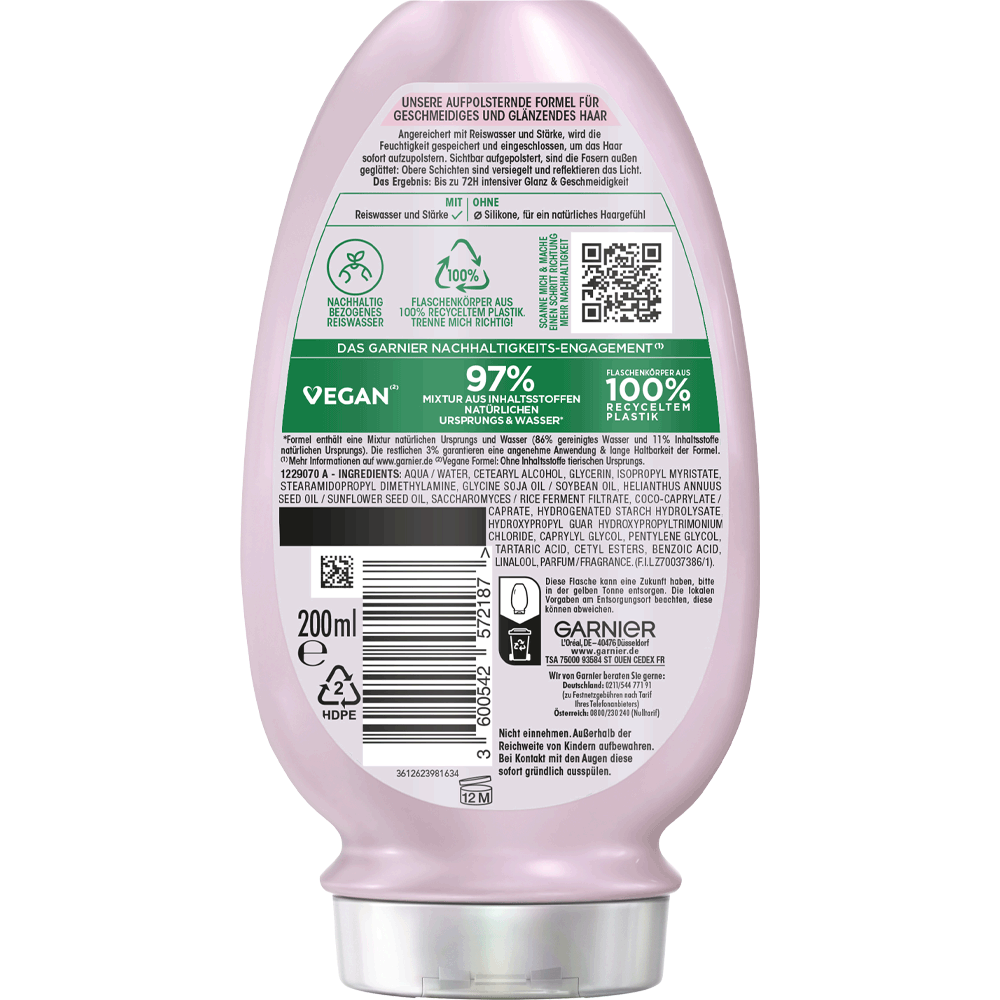 Bild: GARNIER Wahre Schätze Reiswasser Ritual Spülung