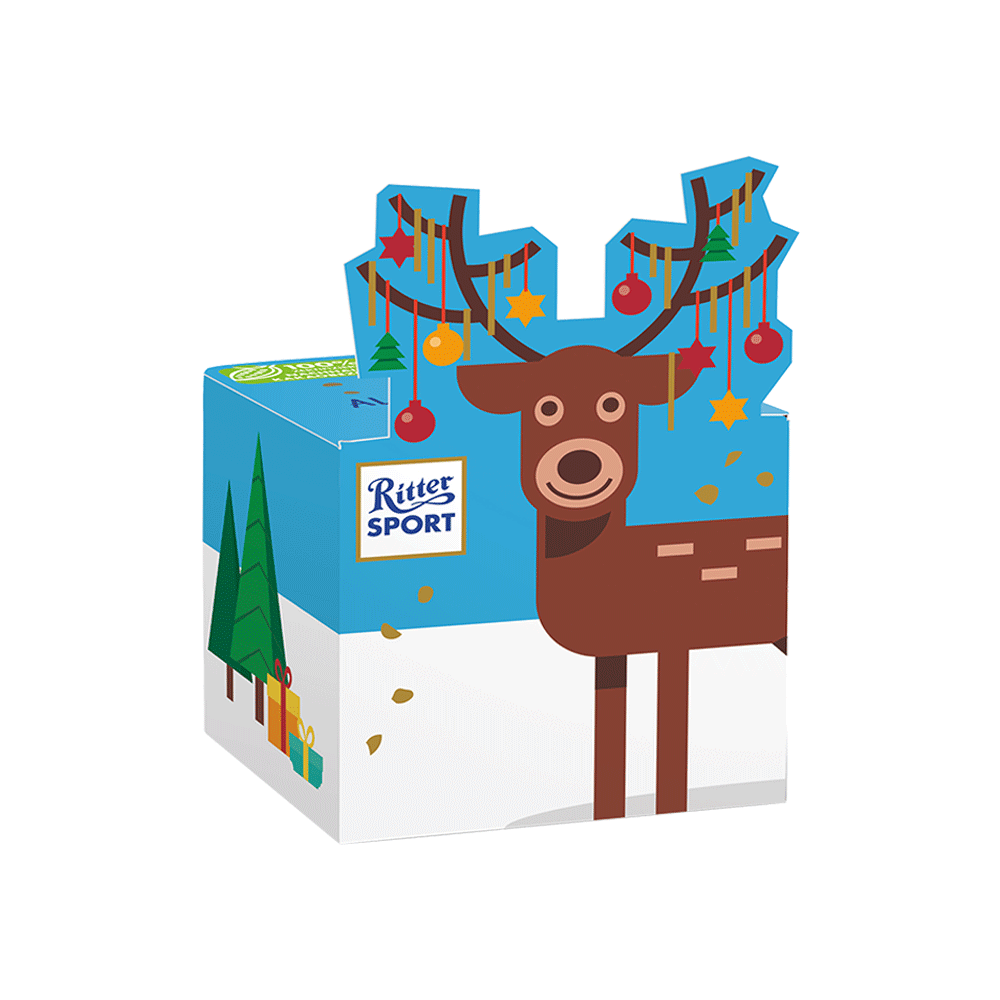 Bild: Ritter Sport Rentier Würfel