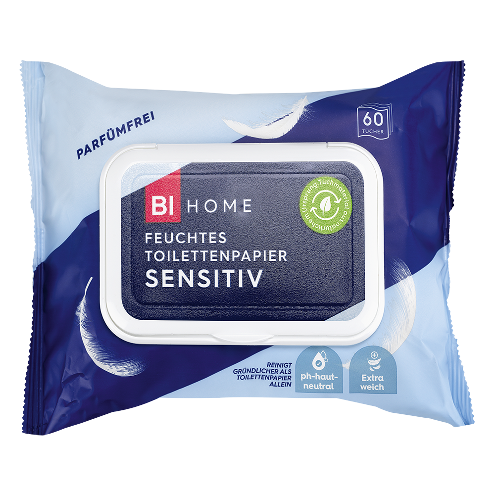 Bild: BI HOME Feuchtes Toilettenpapier Sensitiv 