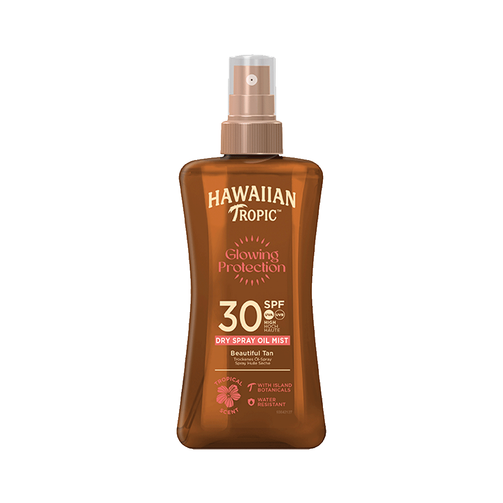 Bild: Hawaiian Tropic Glowing Protection Dry Spray Oil Mist LSF 30