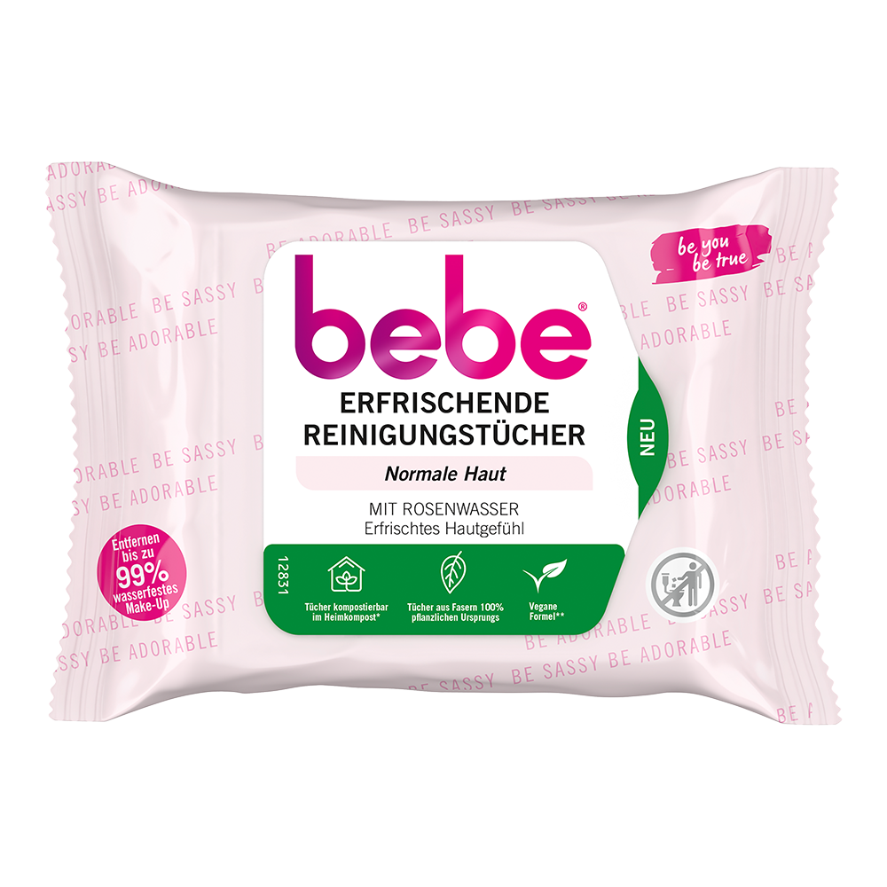 Bild: bebe Young Care 5 in 1 erfrischende Reinigungstücher
