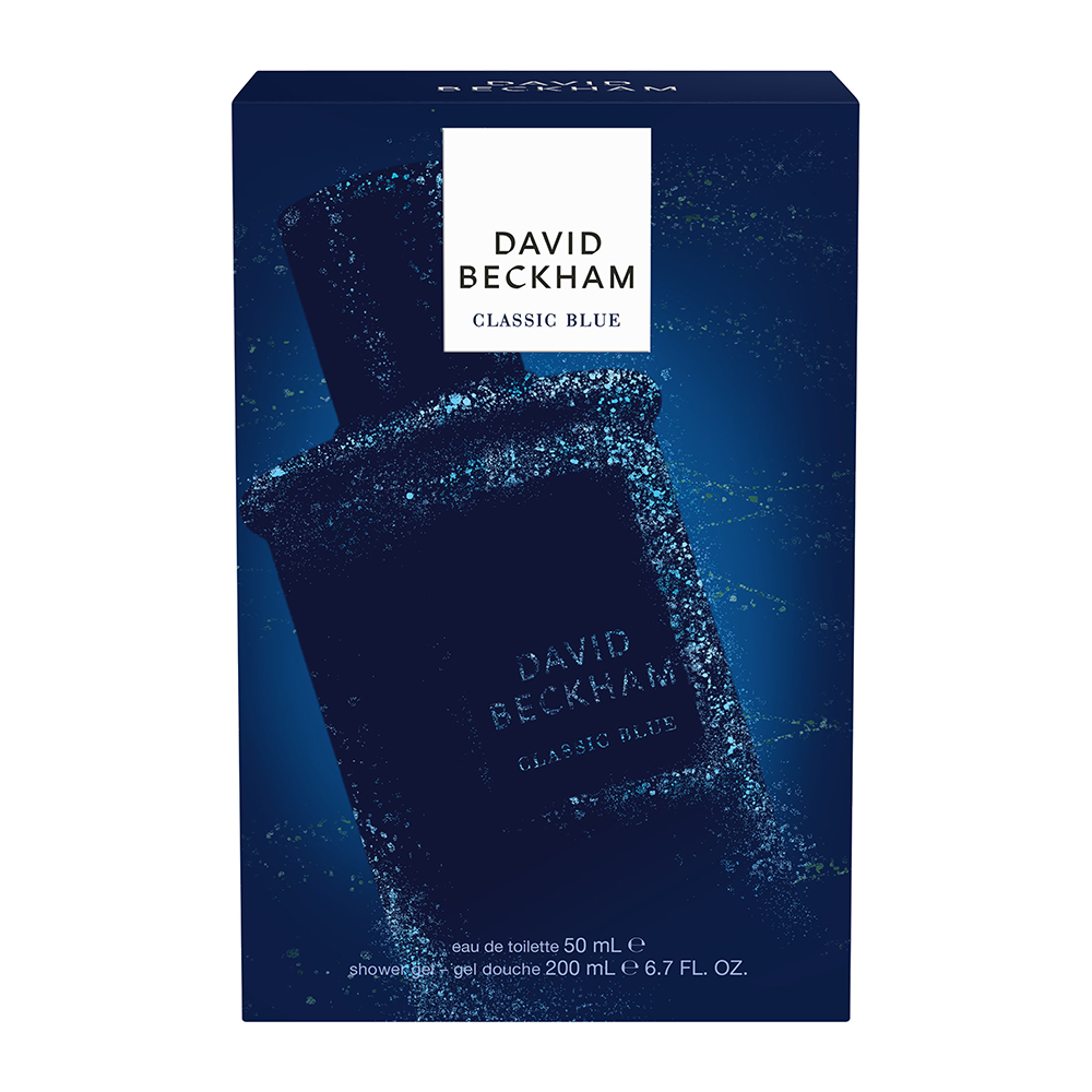 Bild: David Beckham Classic Blue Geschenkset Eau de Toilette 50 ml + Duschgel 200 ml