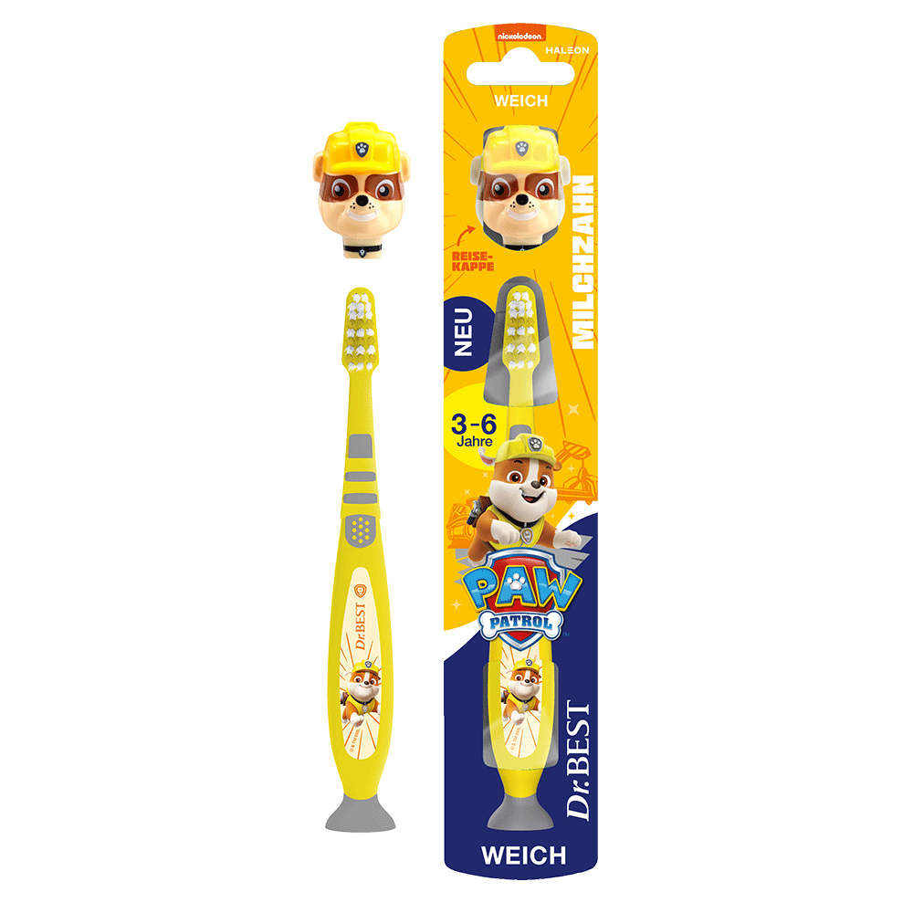 Bild: Dr. BEST Paw Patrol Zahnbürste mit Reisekappe