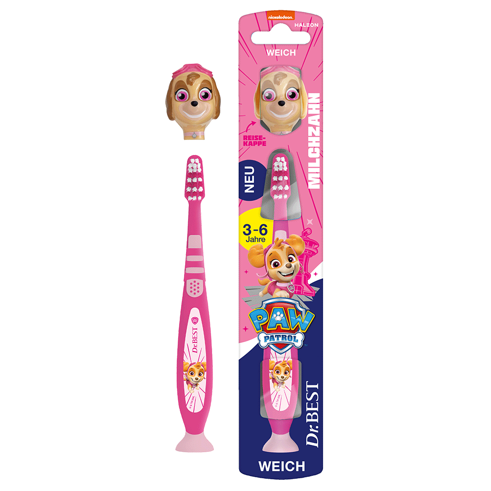 Bild: Dr. BEST Paw Patrol Zahnbürste mit Reisekappe